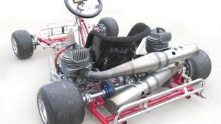 270cc dual engine kart fast Camden race track not drifting donut burning Gixxer [upl. by Rillings]