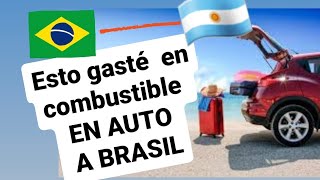 Consumo de combustible EN AUTO A BRASIL motor 20 en ruta [upl. by Noemis]