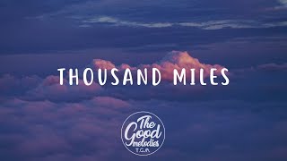 Miley Cyrus  Thousand Miles feat Brandi Carlile Lyrics [upl. by Ahsieker]