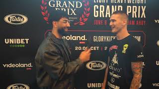 Glory 92 pre fight interview Teodor Hristov [upl. by Novhaj259]