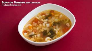 Sopa de Tomate com Legumes [upl. by Ephram397]