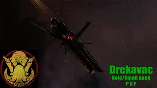 Eve Online  Drekavac SoloSmall gang PvP in Wormhole [upl. by Allisirp]