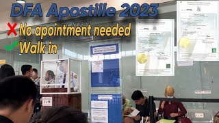 DFA APOSTILLE 2023  WALK IN  SAN FERNANDO pampanga robinsonsmall [upl. by Culberson]