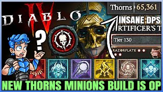 Diablo 4  New Best INFINITE THORNS Minion Necromancer Build Found  OP Combo  Skills Gear Guide [upl. by Eisseb362]