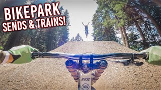 BIKEPARK SENDS amp TRAINS at Bike Kingdom Lenzerheide [upl. by Irrek]