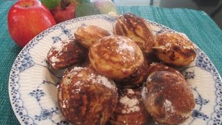 Æbleskiver ♥ How to Make Danish Aebleskiver with Apple Filling [upl. by Nylzaj]