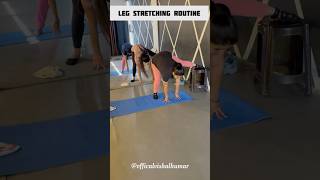 Leg stretching routine 🔥yoga workout flexibility streching paontasahib viralvideo shorts [upl. by Eislek]