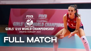 CRO🇭🇷 vs THA🇹🇭  Full Match  Girls U19 World Championship  Playoffs 56 [upl. by Boarer]