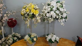 Dollar Store Tall Table Centrepiece Ideas DIY [upl. by Oneill]