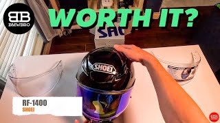 Shoei RF 1400 Helmet Review and Unboxing [upl. by Atlanta]