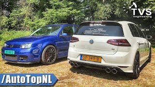 VW Golf R 480HP amp Golf R36 Supercharged 415HP Review by AutoTopNL English Subtitles [upl. by Annaiek745]