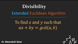 Extended Euclidean Algorithm [upl. by Faustine106]