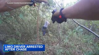 Limo driver arrested fled into woods after Wisconsin police chase ended in crash VIDEO [upl. by Islean]