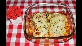 Filé de Frango á Parmegiana ao Forno Sem Fritura  Arte na Cozinha [upl. by Amalee385]