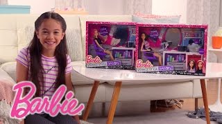 Barbie Sparkle Style Salon Demo Video  Barbie [upl. by Ahsilav437]