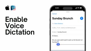 How To Enable Voice Dictation On iPhone  Use Text Dictation With Voice on iOS 18 [upl. by Beau]