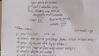 3rd unit evaluation 2024  social science class 8 class 8 social science [upl. by Rednazxela632]