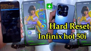 Hard Reset infinix hot 50i ❇️✅ [upl. by Dyob]