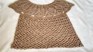 blusa a crochet  paso a paso  tejido facil  parte 3 [upl. by Adelpho]