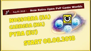 Tibia New Retro Open PvP Game Worlds  Start 08082018 [upl. by Buiron]