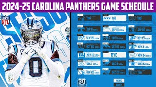 202425 Carolina Panthers Football Games Schedule [upl. by Adirahs]