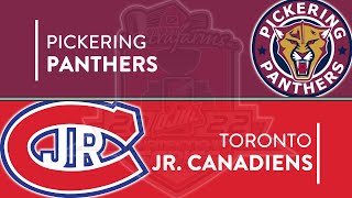 OJHL Highlights  Round 4 Game 3  Pickering Panthers VS Toronto Jr Canadiens  May 6 2022 [upl. by Neimad]