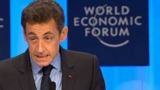 Sarkozy dénonce à Davos les dérives du capitalisme financier [upl. by Simonsen877]