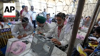 Vote counting underway in India’s 2024 election seen as a referendum on Modi [upl. by Ayiak851]