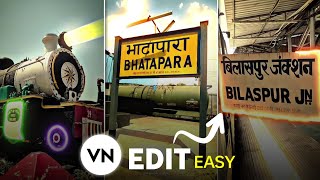 Easy Way To Edit This Types Of Viral Reels In Mobile  Train Reels Editing [upl. by Rimma561]