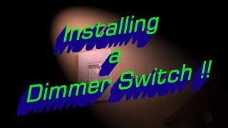 Installing a Dimmer Switch for LEDs  HOW TO [upl. by Elletsirhc]