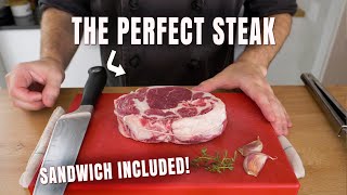 How To Make PERFECT Entrecote Ribeye Steak at Home Like a Pro Chef [upl. by Anirtek]