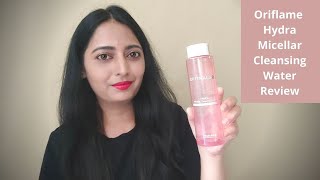 Oriflame Optimals Hydra Micellar Cleansing Water Review amp Demo  Oriflame makeup Remover  By hnbs [upl. by Assirok611]