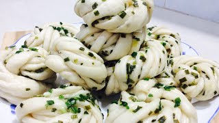 How To Make Scallion Flower Rolls  Huā Juǎn花卷 [upl. by Llertnahs]