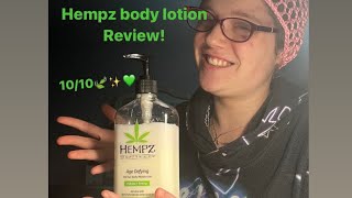 Hempz Body Lotion Review [upl. by Kahlil466]