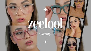 ZEELOOL UNBOXING amp HONEST REVIEW  AFFORDABLE GLASSES HAUL [upl. by Averi]