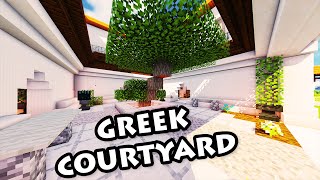 How to Build a Courtyard in Minecraft  Greek House Tutorial 13 [upl. by Jehanna343]