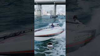 Launch cigaretteboat powerboat speedboat launch acceleration cigaretteracing [upl. by Arvell]