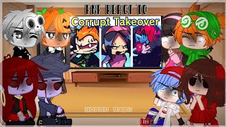 FnF React to Friday Night Funkin Corruption Takeover  Pico vs Evil BF FnF Mod  Gacha Club [upl. by Sim]