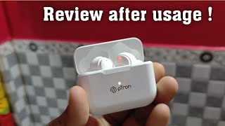 ptron bassbuds tango enc review after usage best tws under 1000rs  sound call build quality [upl. by Kant]