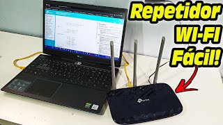 COMO CONFIGURAR ROTEADOR MODO REPETIDOR  TPLINK [upl. by Lehcin]