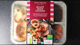 Waitrose ROAST BEEF DINNER  £5  390g  Ready Roast Review [upl. by Seira851]