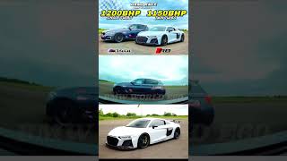 BMW M140i 1200 HP VS Audi R8 TT 1150 HP Dragrace shorts bmw m140i audi r8 v10 dragrace [upl. by Fried982]