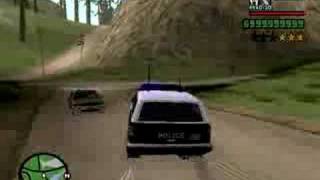 GTA San Andreas  The Police Chase [upl. by Enimaj]