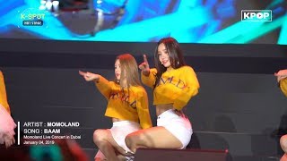 🔥 MOMOLAND  BBoom BBoom  모모랜드 LIVE IN DUBAI Concert 2019 [upl. by Ymmik]