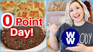 0 POINT MEALS FULL DAY WEIGHT WATCHERS [upl. by Anelej]