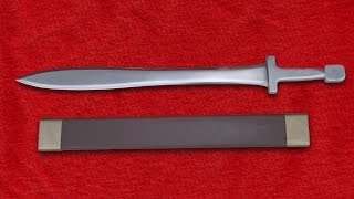 How To Make A Prop Sword  Xiphos And Scabbard [upl. by Ahtar]