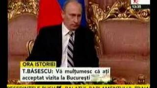 Întâlnire între Vladimir Putin şi Traian Băsescu [upl. by Olmstead899]