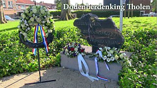 4 mei Dodenherdenking Gemeente Tholen 2024  Omroep Tholen [upl. by Rissa]