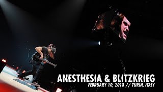 Metallica Anesthesia  Pulling Teeth amp Blitzkrieg Turin Italy  February 10 2018 [upl. by Iinden]