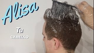 alisado permanete  pelo liso  alisado para cabello corto alisado para hombres como aflojar rizos [upl. by Genia635]